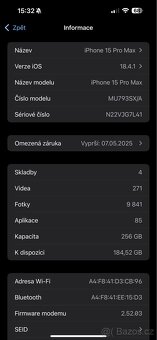 Apple IPhone 15 pro Max 256 gb Silver Titan - 2