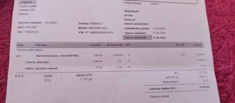 Alternátor z Renault Grand Scénic 2 1.9.dci - 2