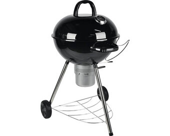 Zahradní BBQ Kotlíkový gril na dřevěné uhlí s teploměrem - 2