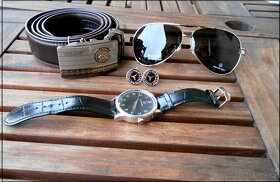 Pánský set MERCEDES BENZ(Brýle,Hod.,Pás.,Manžety) - 2