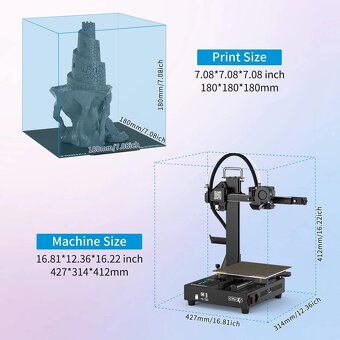 TRONXY CRUX1 – kompaktní a přesná mini 3D tiskárna - 2