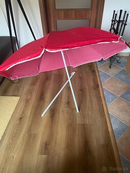 Slunečník Ø 200 cm - červený - 2
