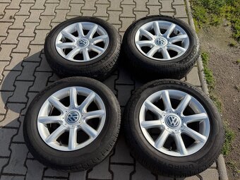 4x al kola 5x112 15 + pneu letní 205/60 R15 - 2
