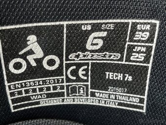 Alpinestars Tech 7s velikost US6 EUR 39 dětské MX boty - 2