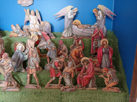 Vyřezávaný postní betlém Tyroly - 2