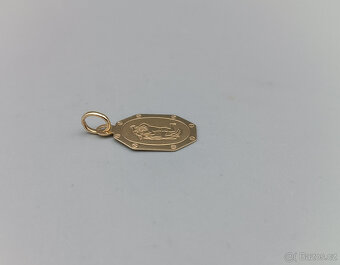 Zlatý přívěsek Vodnář 1,00g, 14 kt, 585/1000 - 2
