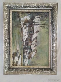 Prodám obraz - Zimní vesnice - 2