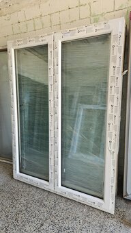 DVEŘE BALKONOVÉ PVC - 1600x2100 mm - NOVÉ - 2KS - 2