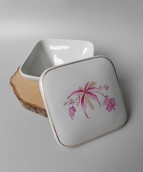 Starožitná porcelánová dóza šperkovnice Jlmenau (1930-1949) - 2