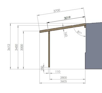 Přístřešek, pergola - 2