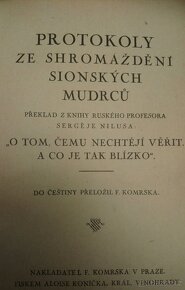 Sergej Nilus PROTOKOLY ZE SHROMÁŽDĚNÍ SIONSKÝCH MUDRCŮ 1926 - 2