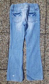 Dívčí džíny/jeans, nenošené, vel. 8 = cca vel. 128 - 2