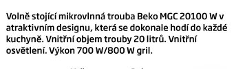 Mikrovlnná trouba Beko - 2