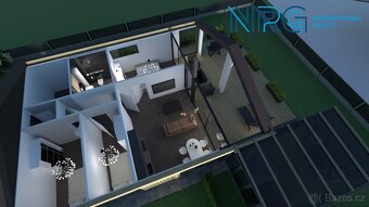 Prodej stavební parcely s projektem domu 4+kk, 900 m2, Cholt - 2