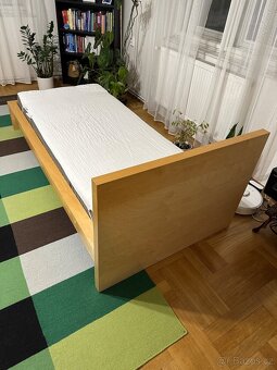 Ikea Malm postel 90x200 cm vcetne poloh. rostu a matrace - 2