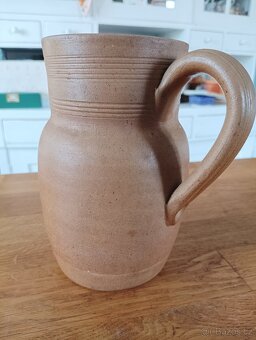 KAMENINOVÝ DŽBÁN GRES DU BERRY RUČNĚ VYROBENÝ - FRANCIE - 2