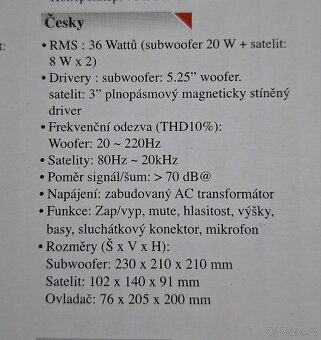 Reproduktory Genius SV-2.1 1250 - 2