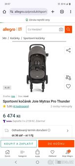 Joie Mytrax kočárek - 2
