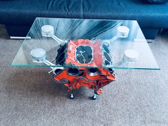 Stůl z motoru Audi A6 75x50cm - 2