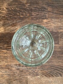 Retro sklenička tlusté sklo 13,5cm antik - 2