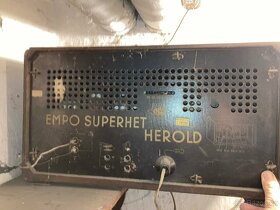 Historické rádio EMPO superhet Herold - 2