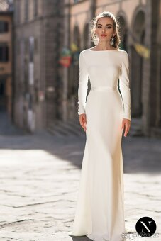 Luxusní nenošené svatební šaty, MARIGOLD, XS/S- 34/36 EU - 2