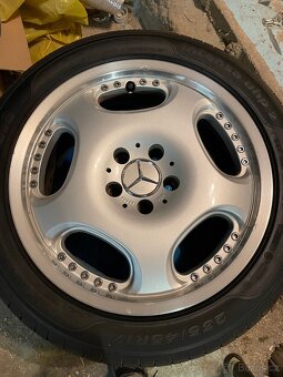 Alu kola Mercedes r17 5x112, letní pneu - 2
