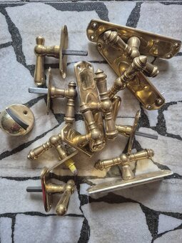 Retro mosazné kliky - 2