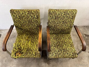 2x funkcionalistické křeslo Thonet B 36 P - 2