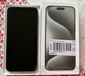 Apple iPhone 15 Pro Max, 512GB bílý titan + krýt - 2