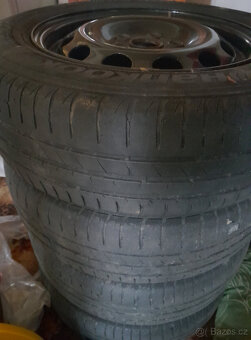 Sada kol 6J x 15", 5x112, plechové disky 110% stav - 2
