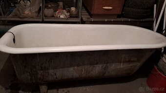 Litinová stará vana zachovalý stav - 2