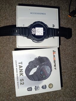 Chytre odolne hodinky Kospet tank s2 black - 2