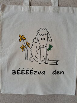 Ručně malovaná plátěná taška - 2