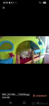 Zvýšené jednolůžko-postel Domino - 2