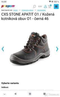 Pracovní boty nové velikost 46 - 2