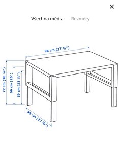 Dětský psací stůl - rostoucí nastavitelný 96x58cm - 2