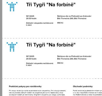 Tři Tygři "Na forbíně" 18.7. - 2