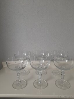 Sada 8 retro vintage sklenic na šampaňské - 2