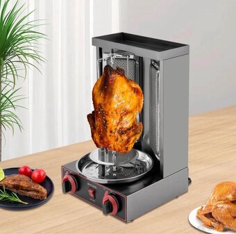 Nový plynový gril na kuře nebo kebab 3000W - 2