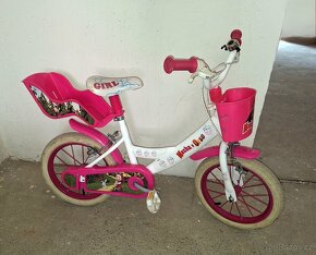 Dětské kolo s přídavnými kolečky Máša a medvěd, 14 - 2