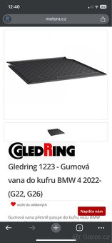 Gumová vana do kufru BMW 3 G20 Sedan (od roku 2018>) - 2