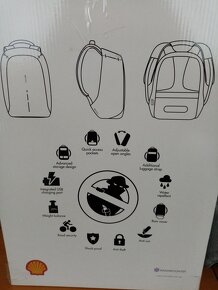 Městský bezpečnostní batoh Bobby Shell nový - 2