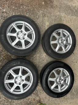 Alu kola r15 5x112 z Octavie 2 s letními pneu - 2