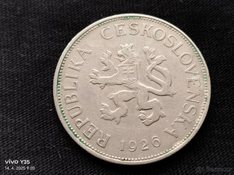 5 Kč 1926 RR Československo - 2