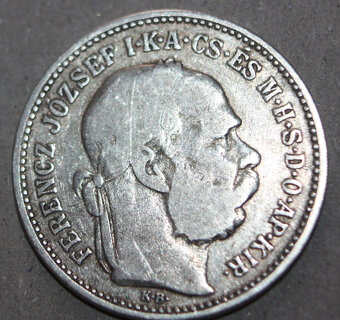 Mince 1 koruna 1892 KB, lepší ročník - 2