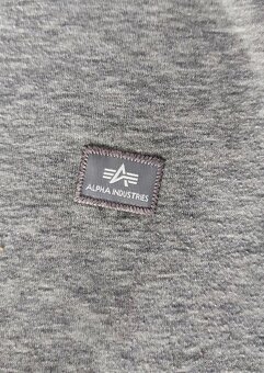 Šedá melanž mikina Alpha Industries vel.S - 2