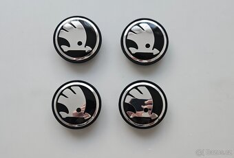 Středové krytky do kol Skoda 65mm 56mm - 2