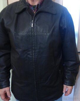 BUNDA - PÁNSKÁ - KOŽENÁ NA ZIP - vel.: XL - 2
