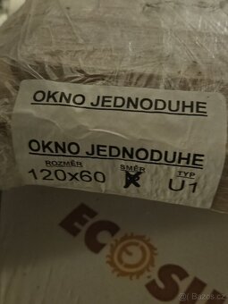 Výklopné okno 120x60 bez nátěru - 2